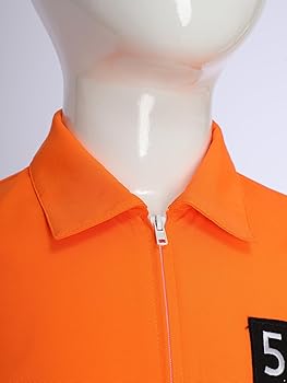 Amazon.co.jp: [Alvivi] 子供 囚人 長袖 つなぎ服 全身タイツ